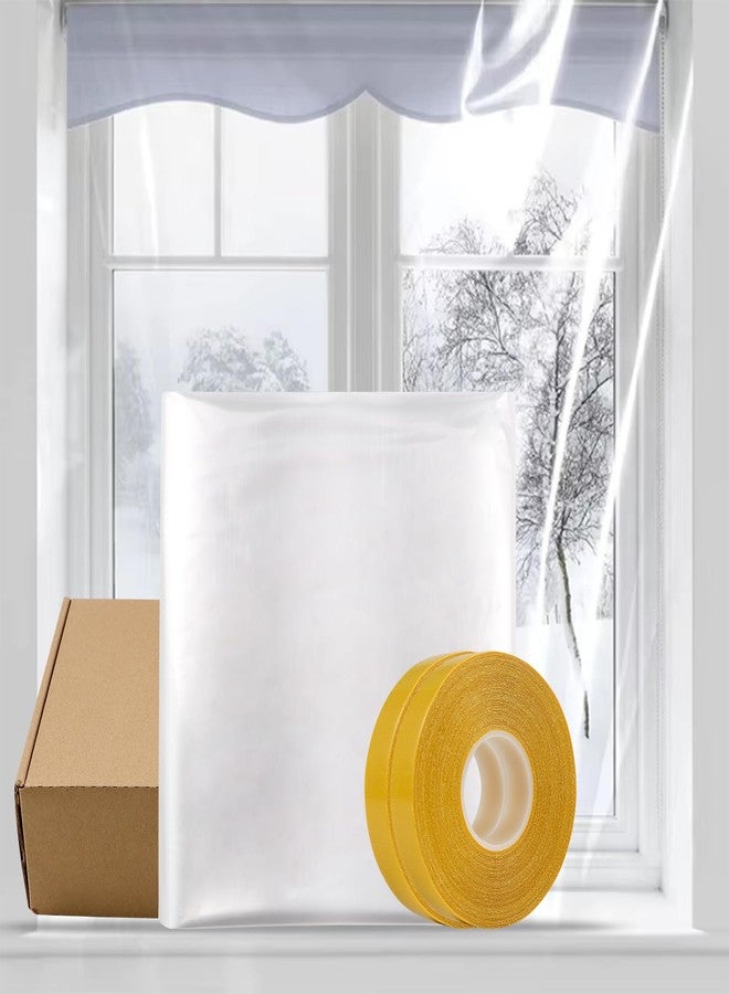 PackYard Thermal Shrink Window Insulation Film Kit 5 Pack (47"x315") - Heavy-Duty, Custom-Cut to Size | Blocks Drafts, Saves Energy | Easy DIY Install & Remove with Tape | Fits Home, Office, RV - Image 1